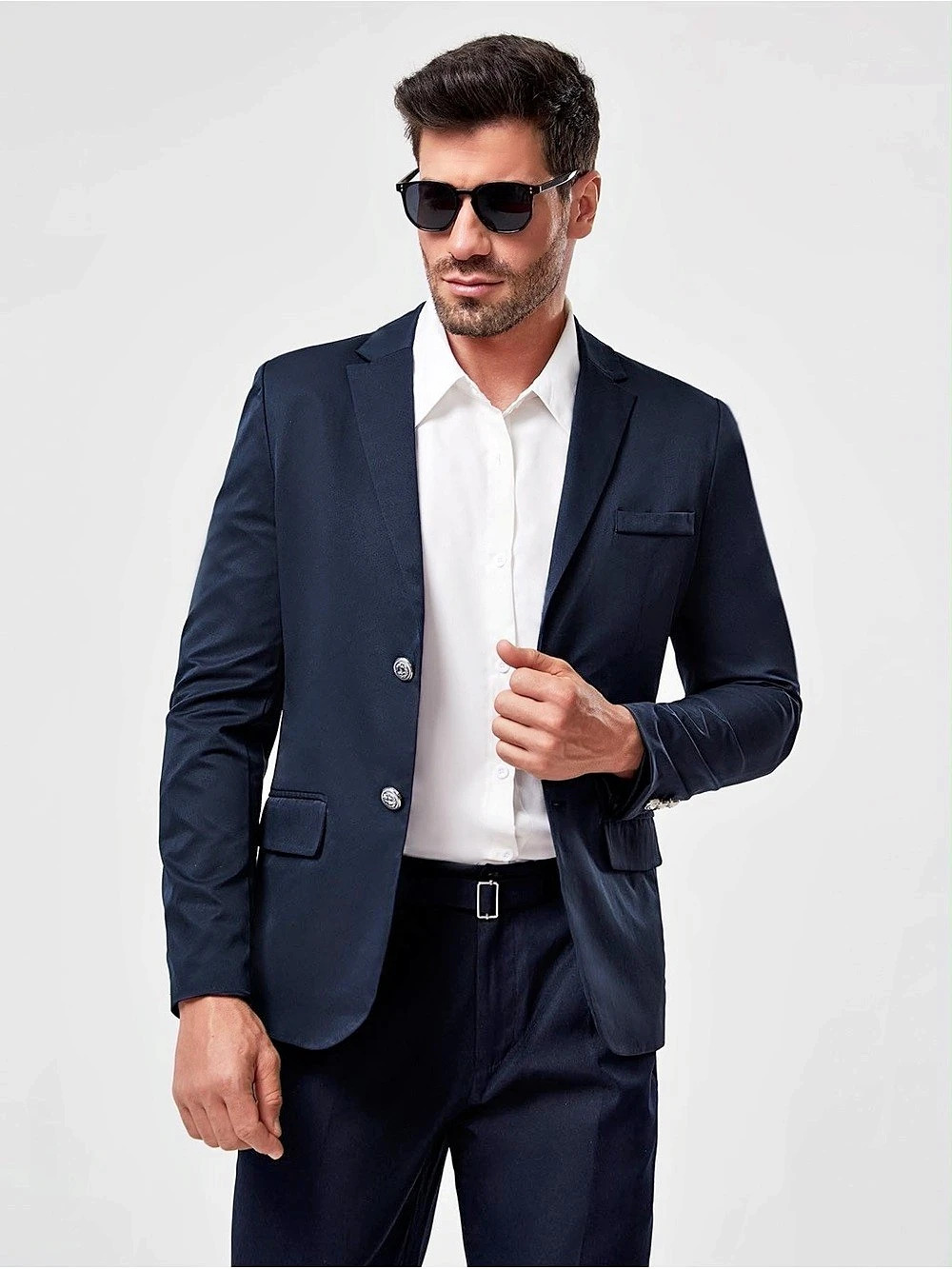 SHEIN Men's Blue Blazer Like New
